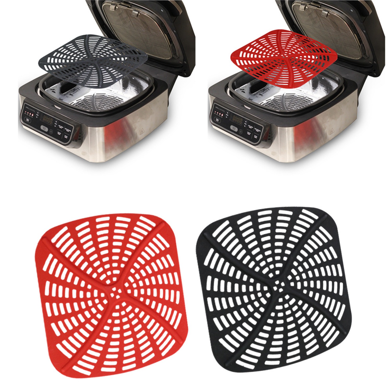 Ninja Air Fryer Af300 - 2 PC Reusable Silicone Liner Set