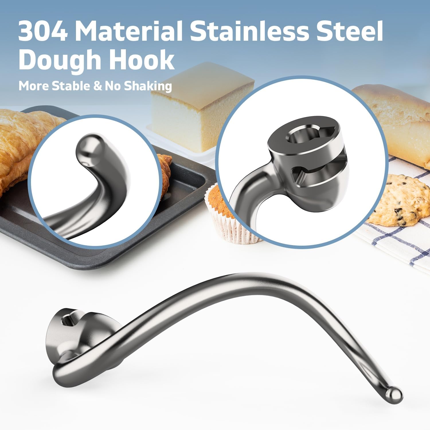 Stainless Steel Dough Hook for - огляд і ціна Kitchenaid Mixer Pro 600