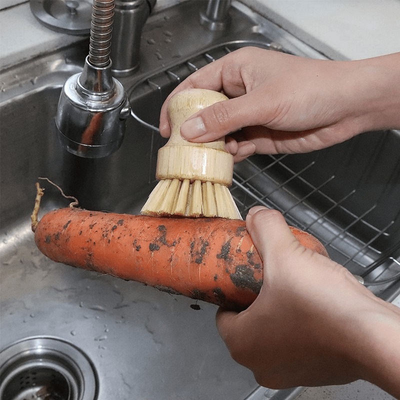 Bamboo Dish Scrub Brush Soap D - огляд і ціна Cast Iron Corn