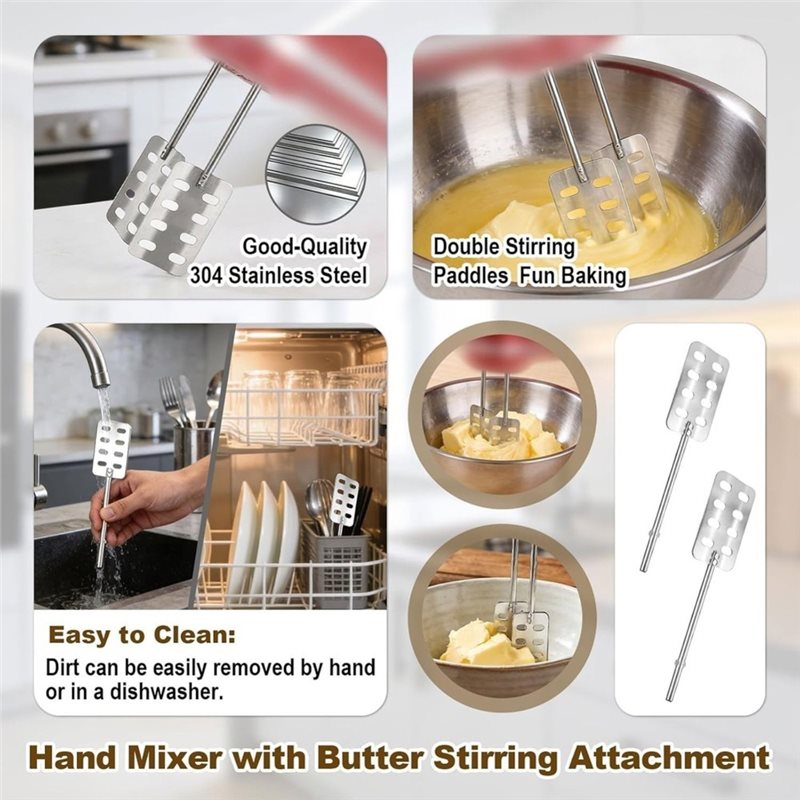 A83G-2Pcs Hand Mixer Butter Ch - огляд і ціна Kitchenaid Mixer Hand Mixer
