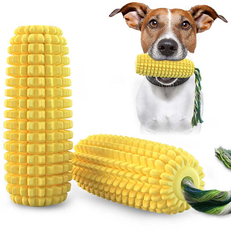 Corn Shape Squeaky Dog Toy Dur - огляд і ціна Corn Dog Stick