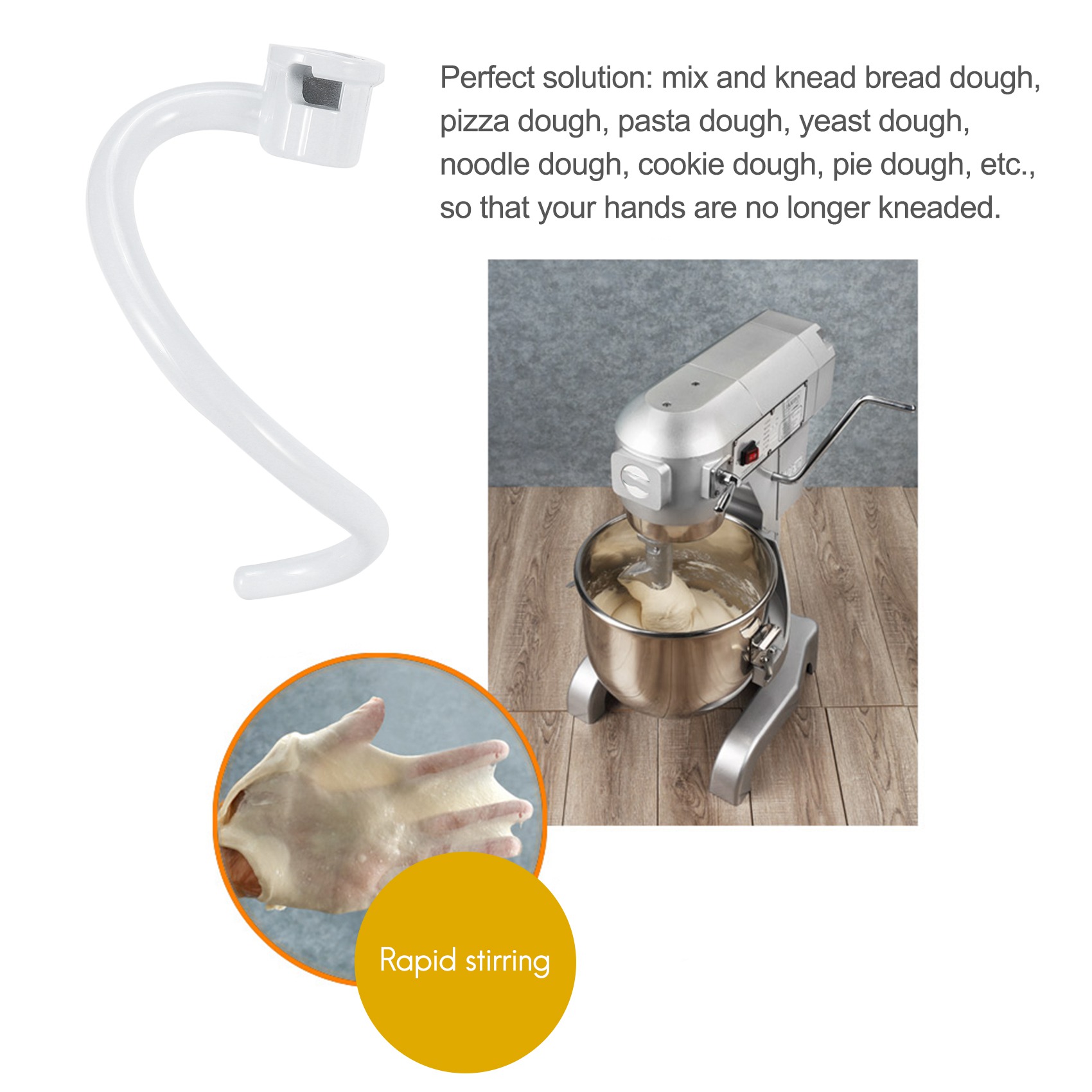 ABLD Spiral Dough Hook Replace - огляд і ціна Kitchenaid Mixer Pro 600