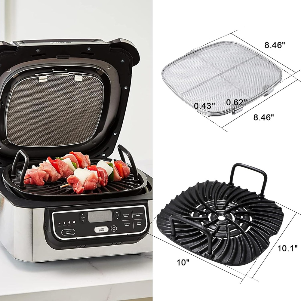 M02K-Stainless Steel Splatter  - огляд і ціна Ninja Air Fryer Af300