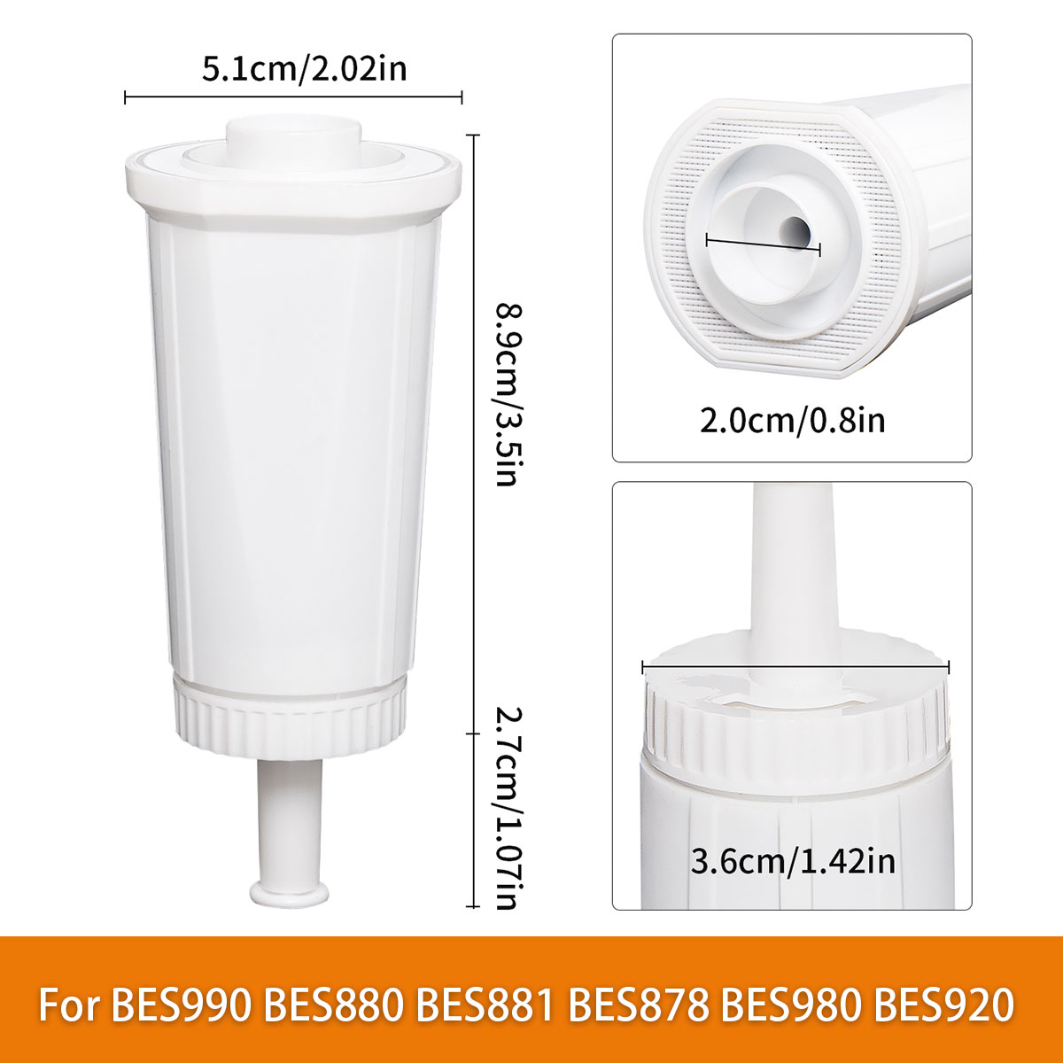 BES880 Water Filter Used For B - огляд і ціна Breville Espresso Barista Touch